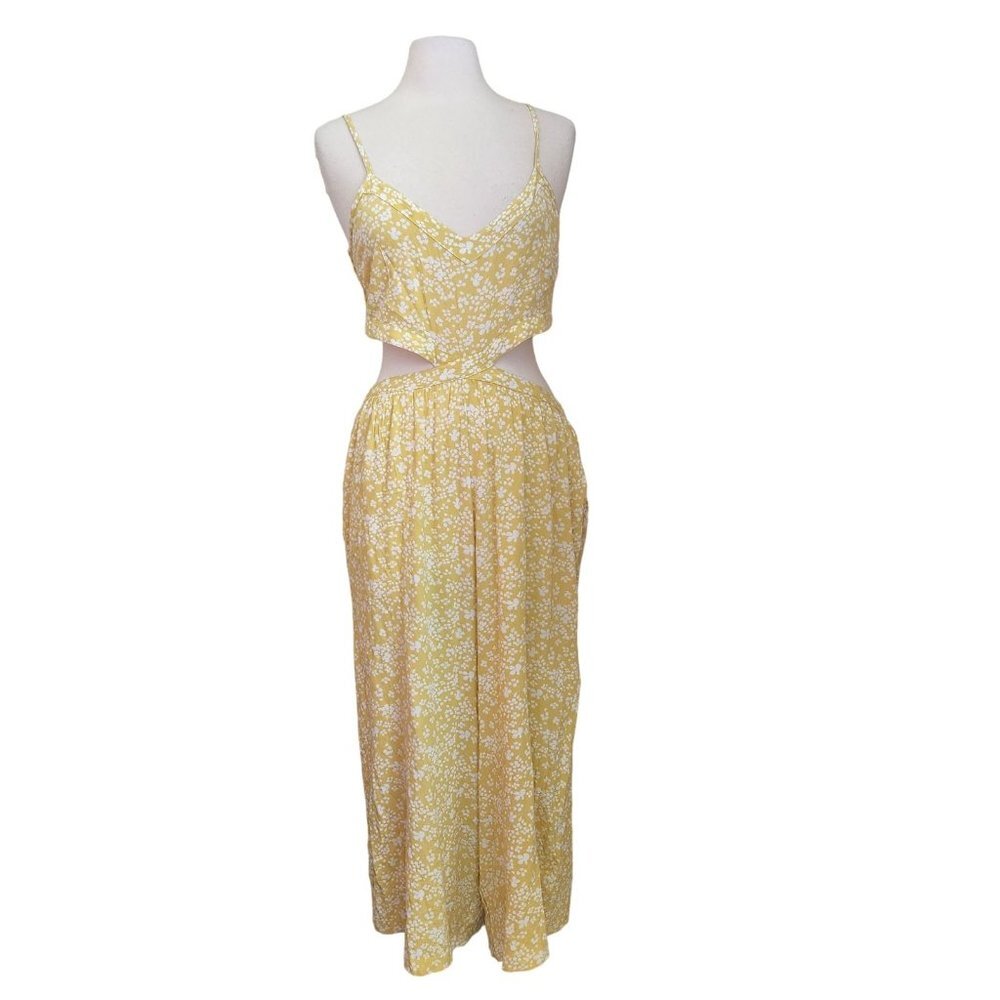 Yellow Floral Women's Jumpsuit